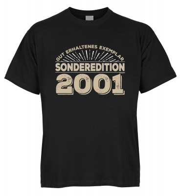 Gut erhaltenes Exemplar Sonderedition 2001 T-Shirt Bio-Baumwolle