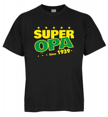 Super Opa since 1939 T-Shirt Bio-Baumwolle