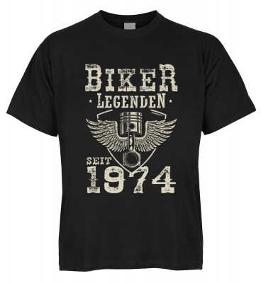 Biker Legenden seit 1974 T-Shirt Bio-Baumwolle