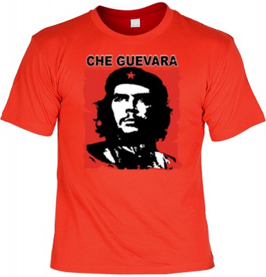 Top Qualität! HK_UCA_03_11211-P16 mit dem Motiv: <br><b>Revolution T-Shirt Che Guevara in rot</b>,fällt sofort ins Auge und sorgt für einen gelungenen Auftritt.<br><br>T-shirt namenhafter Hersteller in bester Qualität, wie <b>Stedman</b> oder <b>Fruit of 