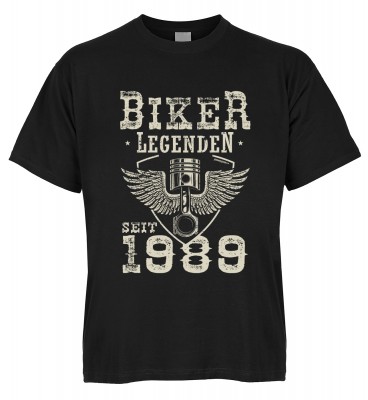 Biker Legenden seit 1989 T-Shirt Bio-Baumwolle