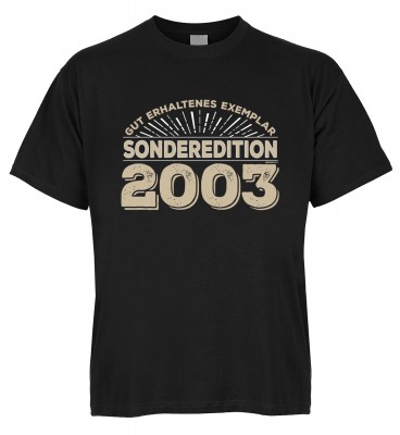 Gut erhaltenes Exemplar Sonderedition 2003 T-Shirt Bio-Baumwolle