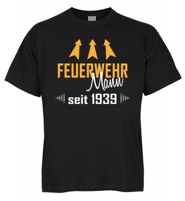 Feuerwehr Mann seit 1939 T-Shirt Bio-Baumwolle
