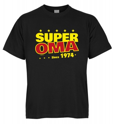 Super Oma since 1974 T-Shirt Bio-Baumwolle