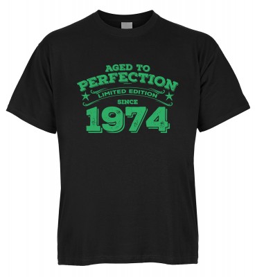 Aged to perfection Limited Edition since 1974 T-Shirt Bio-Baumwolle
