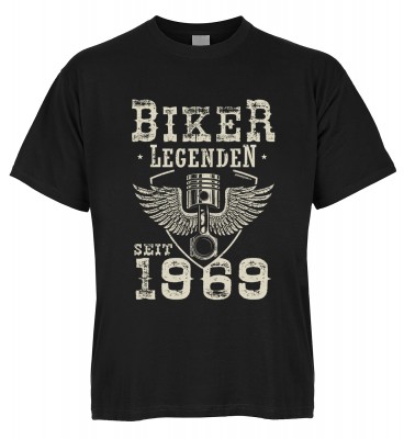 Biker Legenden seit 1969 T-Shirt Bio-Baumwolle